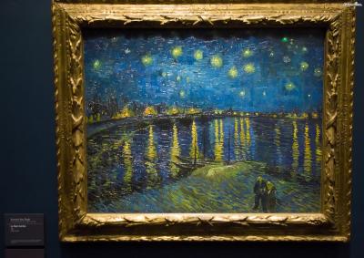 ▲《론강의 별이 빛나는 밤에》(Starry Night over the Rhone).
프랑스 오르세 미술관 소장.

