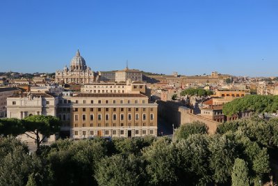 산탄젤로 성 위에서 내려다 본 로마의 풍경