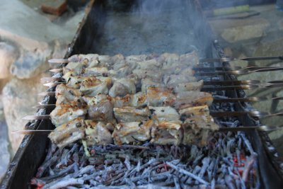 포도나무 숯으로 굽는 양고기 케밥 09