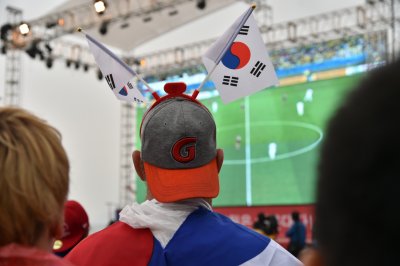 2014 브라질 월드컵 한국 대 러시아 (부산해운대해수욕장 응원-전반전) 17