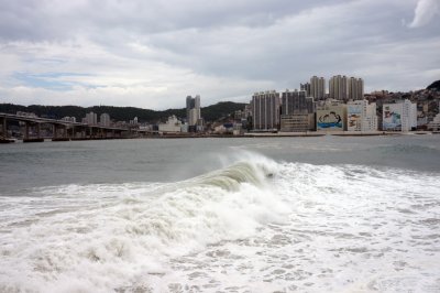 2014년 태풍 제8호 너구리 - 남항 앞 바다 19