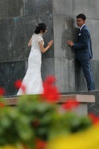 혁명광장의 결혼식 풍경 20