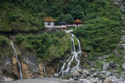 Taroko National Park, Changchun Temple, Changchun Falls 01