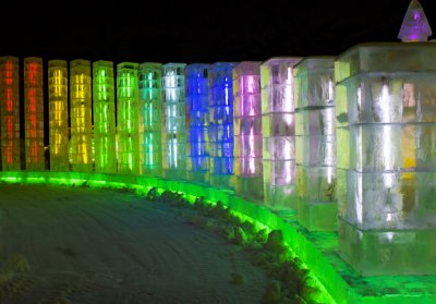 Harbin Ice Festivel at night 02