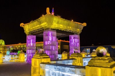 Harbin Ice Festivel at night 03