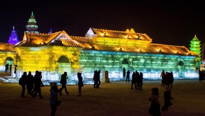 Harbin Ice Festivel at night 09