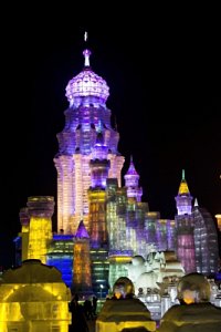 Harbin Ice Festivel at night 14