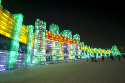 Harbin Ice Festivel at night 05