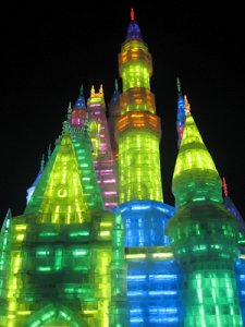 Harbin Ice Festivel at night 15
