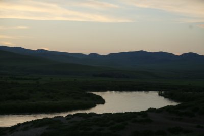 몽골 북부 셀렝게 평원지대 노을 18
