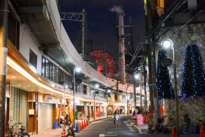 오사카 우메다역 저녁 거리풍경 01