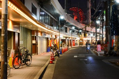 오사카 우메다역 저녁 거리풍경 04