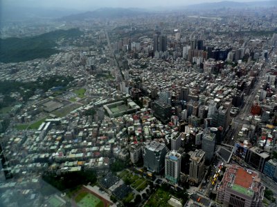 타이베이 금융센터 꼭대기에서 내려다본 모습 13