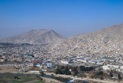 카불 주변의 산 풍경 03