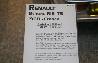 1968년형 르노 베를린 R 16 TS 11