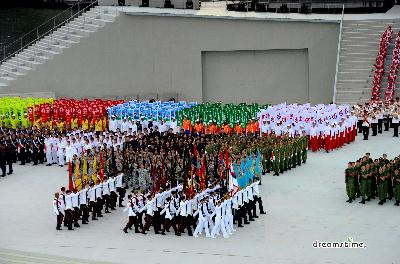 싱가포르 독립기념일 퍼레이드 군인 공연 06
