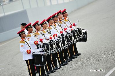 싱가포르 독립기념일 퍼레이드 군인 공연 04