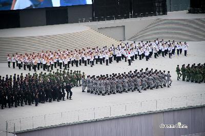 싱가포르 독립기념일 퍼레이드 군인 공연 05