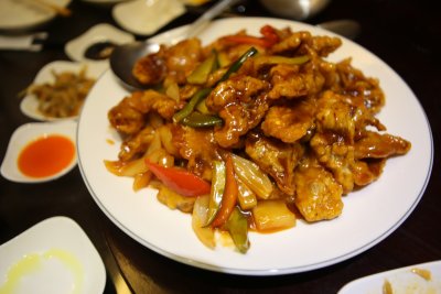 인천 차이나타운 어느 중국음식점의 요리-탕수육 04
