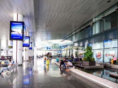 하노이 노이바이 국제공항  1층 입국층 외부 전경 10