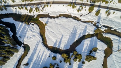 레드피쉬 크리크 항공사진 겨울풍경 06