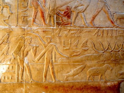 사카라 피라미드 내부 벽화 (소키우는 이집트인) 05
