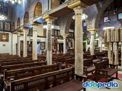 카이로 공중교회 내부 전경