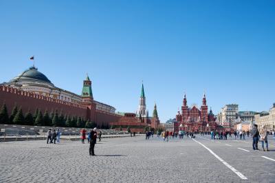 모스크바의 크렘린궁전과 붉은광장