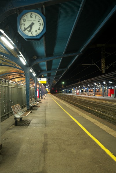 SNCF 콜마르 역 플랫폼 야경 05