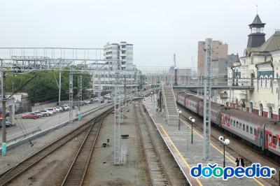 블라디보스토크 기차역 플랫폼