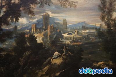 국립서양미술관, 알레산드로 마냐스코 '양치기가 있는 풍경'