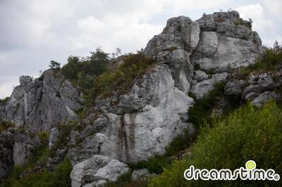 미로브 성 유적지 바위들