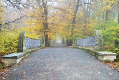 크로메르지시 성의 공원 가을풍경