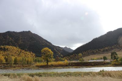 간쑤성 가을 풍경