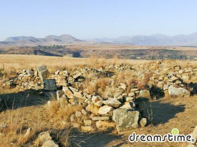 레소토 왕실 묘지의 무덤