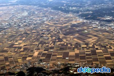 이바라키현 동부 항공사진