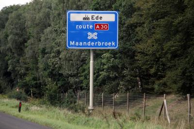 네덜란드 고속도로 표지판