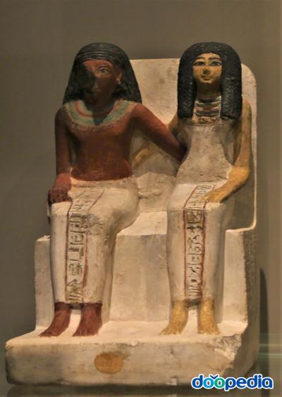아멘메스와 부인 동상,15c BC
