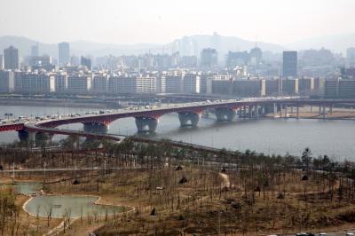 응봉근린공원에서 본 전망