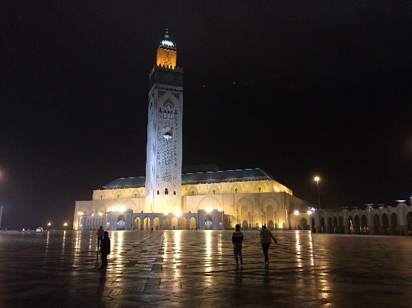 카사블랑카, 모로코의 야경